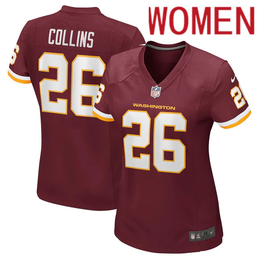 Women Washington Redskins #26 Landon Collins Nike Burgundy Team Game NFL Jersey->women nfl jersey->Women Jersey